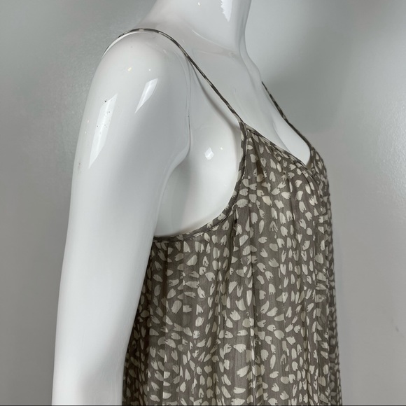 Fossil Solid Fold Dress Spaghetti Strap Fit-Flare Swing Women’s Small - Picture 9 of 16